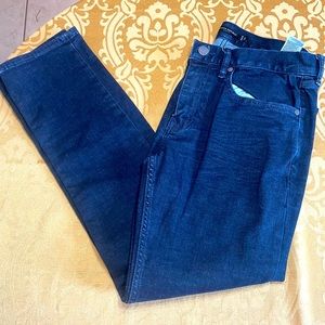 Dark wash, slim fit jeans